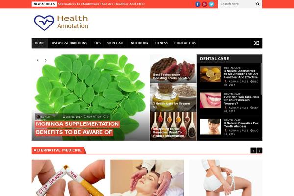 NanoMag theme site design template sample