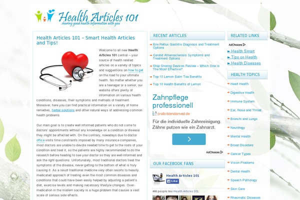 MyHealth theme websites examples