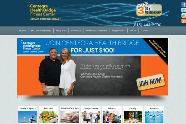 healthbridgefitness.com site used Fitness-exercise-hub