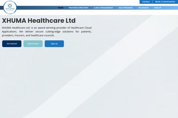 Infinite theme site design template sample