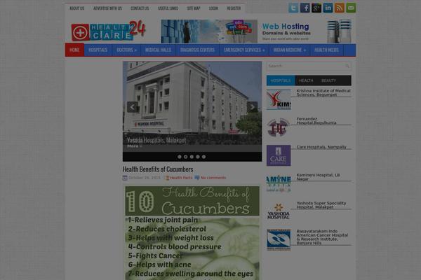healthcare24.in site used Novanews