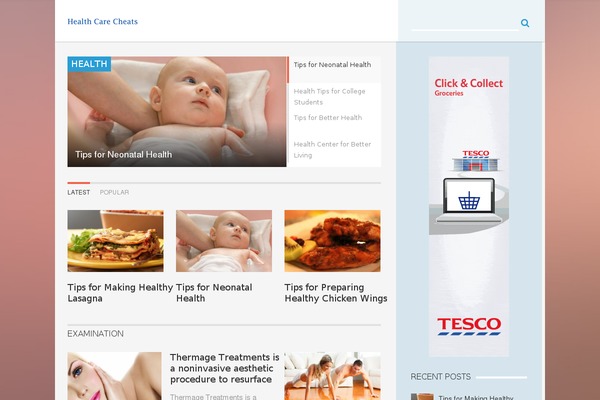 AquaMag theme site design template sample