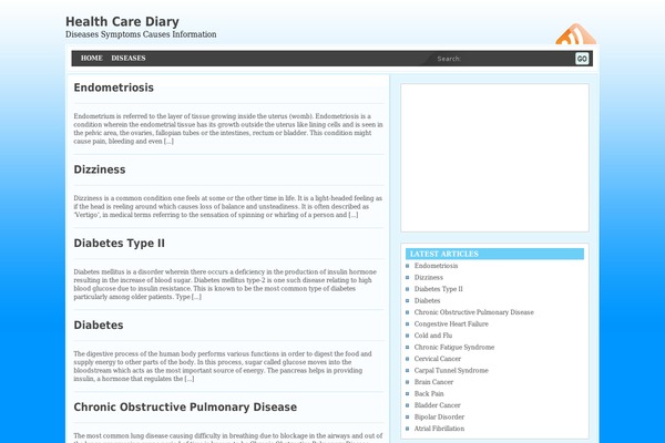Blueiz theme site design template sample
