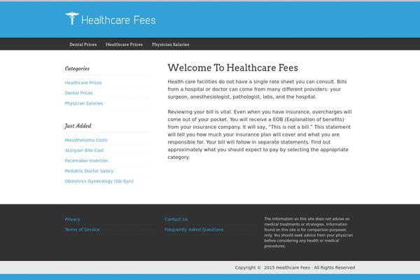 Healthcare theme site design template sample