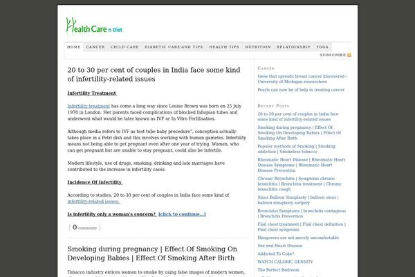 Thesis 1.8 theme site design template sample
