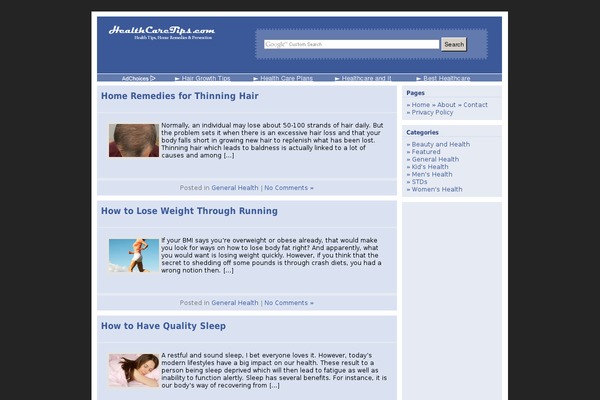 healthcaretips101.com site used Yast-yet-another-standard-theme