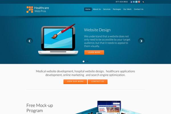 Flare theme site design template sample