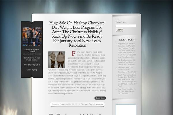 Memoir theme site design template sample