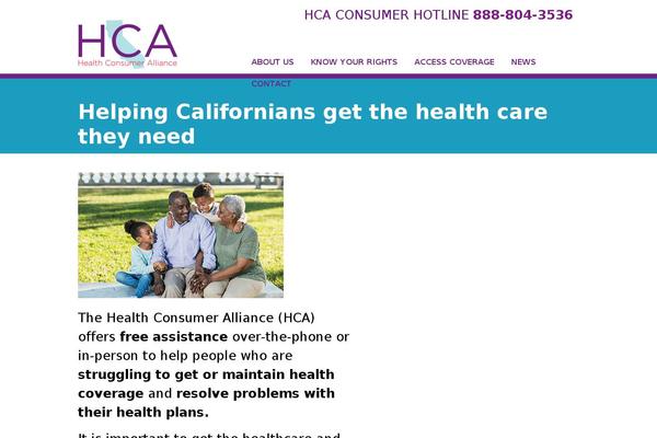 healthconsumer.org site used Hca_theme
