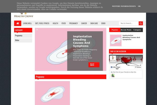 Reportage theme site design template sample
