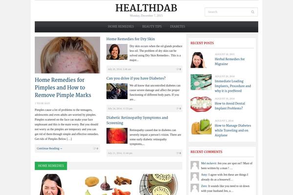 Tribune theme site design template sample