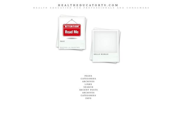 Polaroids theme site design template sample