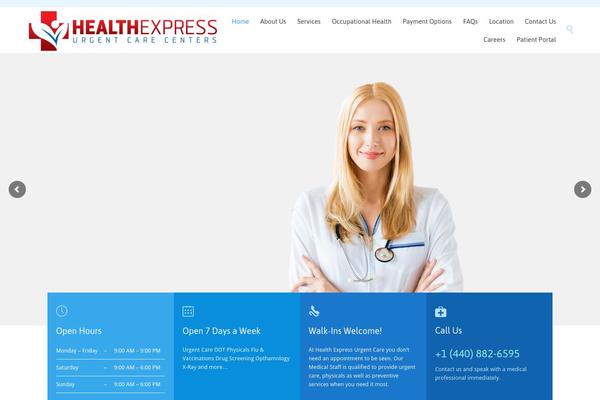 HealthCenter theme site design template sample
