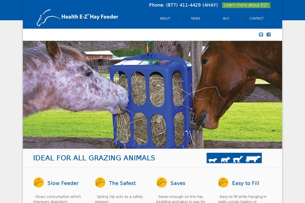 healthezhayfeeder.com site used Whiteblack