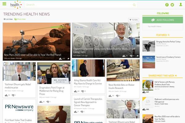 healthfancast.com site used Mobsoc-media-grid