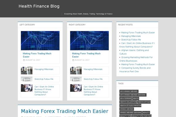 MesoColumn theme site design template sample