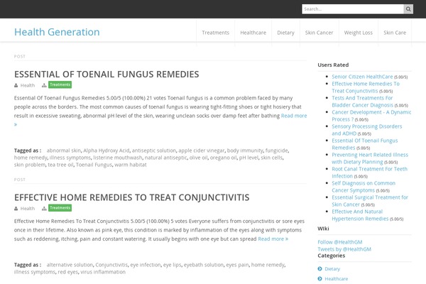 healthgm.com site used Sark Press