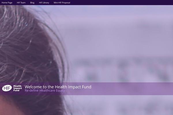 healthimpactfund.org site used Outreach