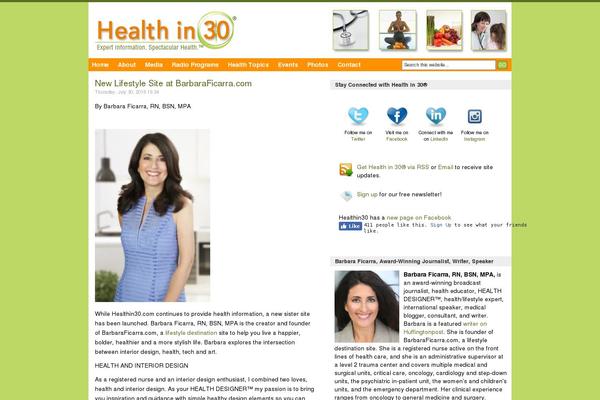 Light theme site design template sample