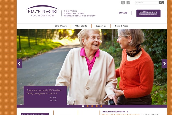 healthinagingfoundation.org site used Haf