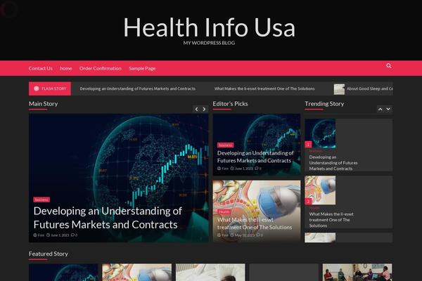 Newsback theme site design template sample