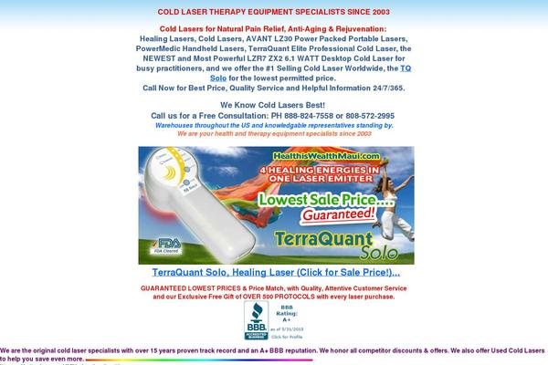 healthiswealthmaui.com site used Cold_laser
