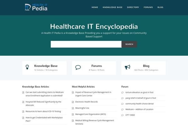 healthitpedia.com site used Helpguru