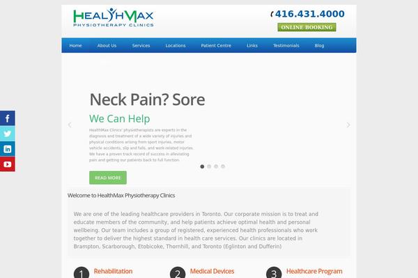 HEALTHFLEX theme site design template sample