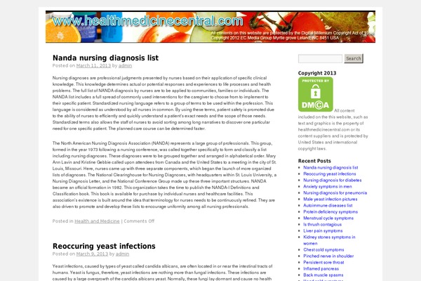 healthmedicinecentral.com site used Twentyten-2