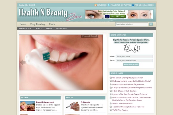 Lifestyle 4.0 theme site design template sample