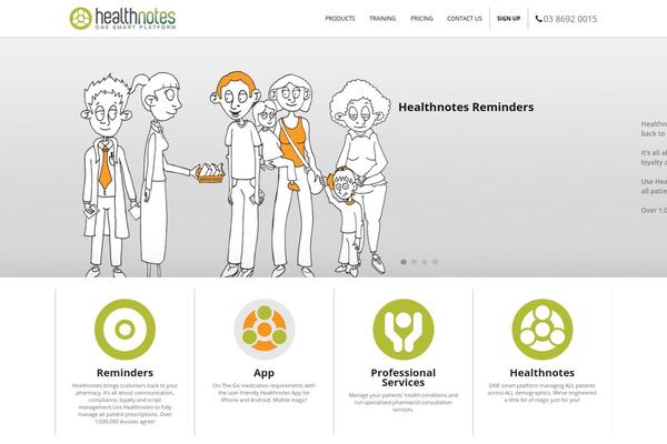Sentinel theme site design template sample