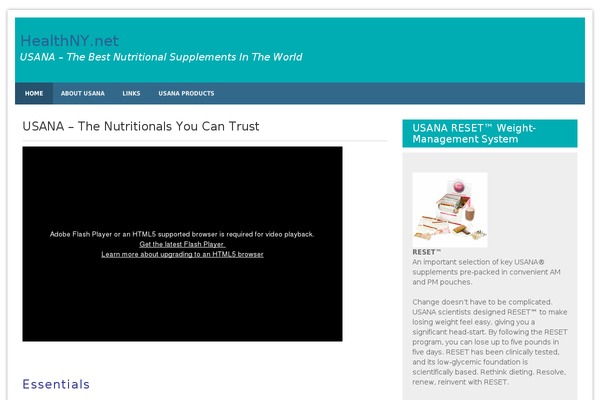 Blue Planet theme site design template sample