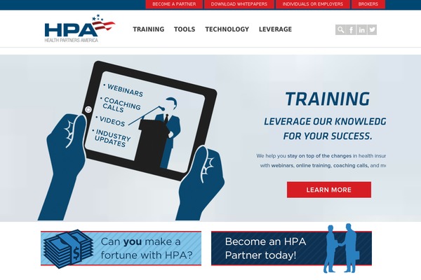 healthpartnersamerica.com site used Hpa