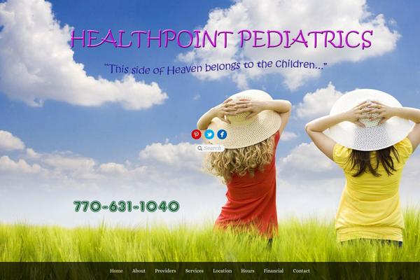 Parallax theme site design template sample