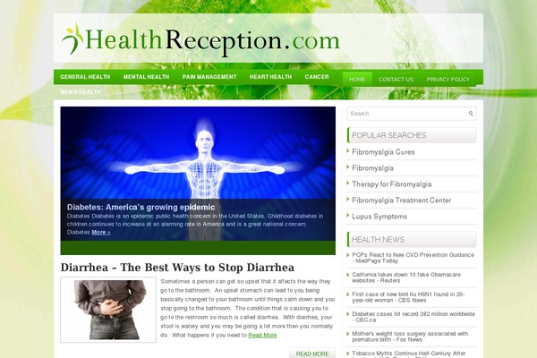 Healthstyle theme site design template sample