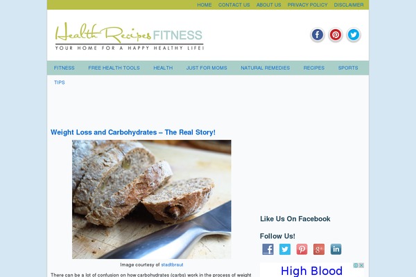 healthrecipesfitness.com site used Saasify