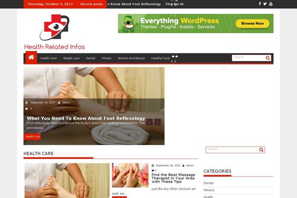 SuperMag theme site design template sample