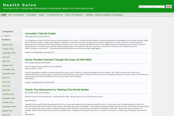 healthsalon.org site used Wp-andreas09-16