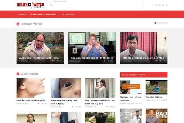 VideoTube theme site design template sample