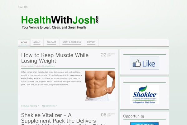 Balance theme site design template sample