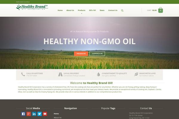 Organique theme site design template sample