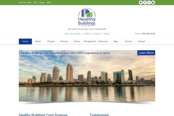 healthybuildings.com site used Forall