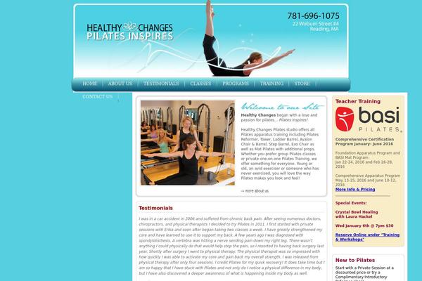 Pilates theme site design template sample