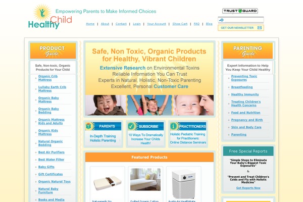 healthychild.com site used KadenceWP