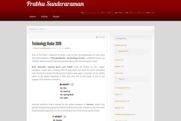 News theme site design template sample