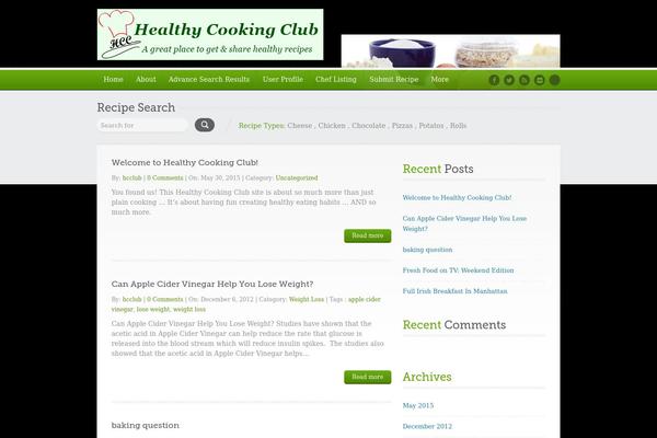healthycookingclub.com site used Inspirythemes-food-recipes
