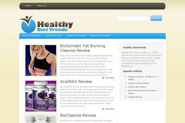 EarthlyTouch theme site design template sample