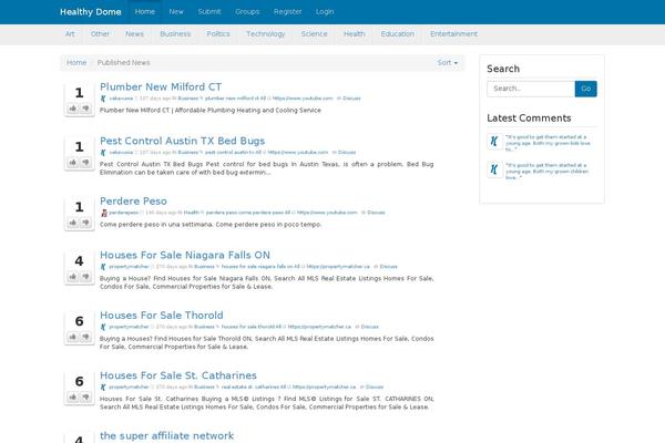 Site using WP Social Bookmarking plugin