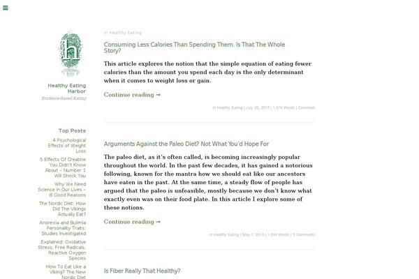 healthyeatingharbor.com site used Miniblog
