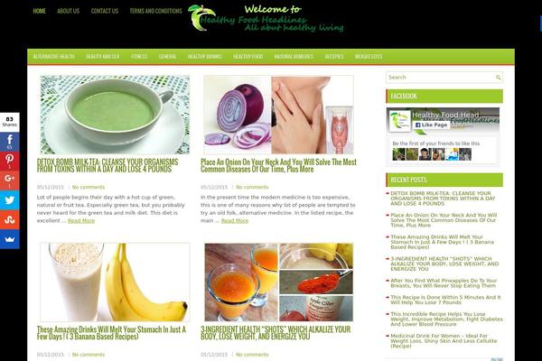 FreshHealth theme websites examples